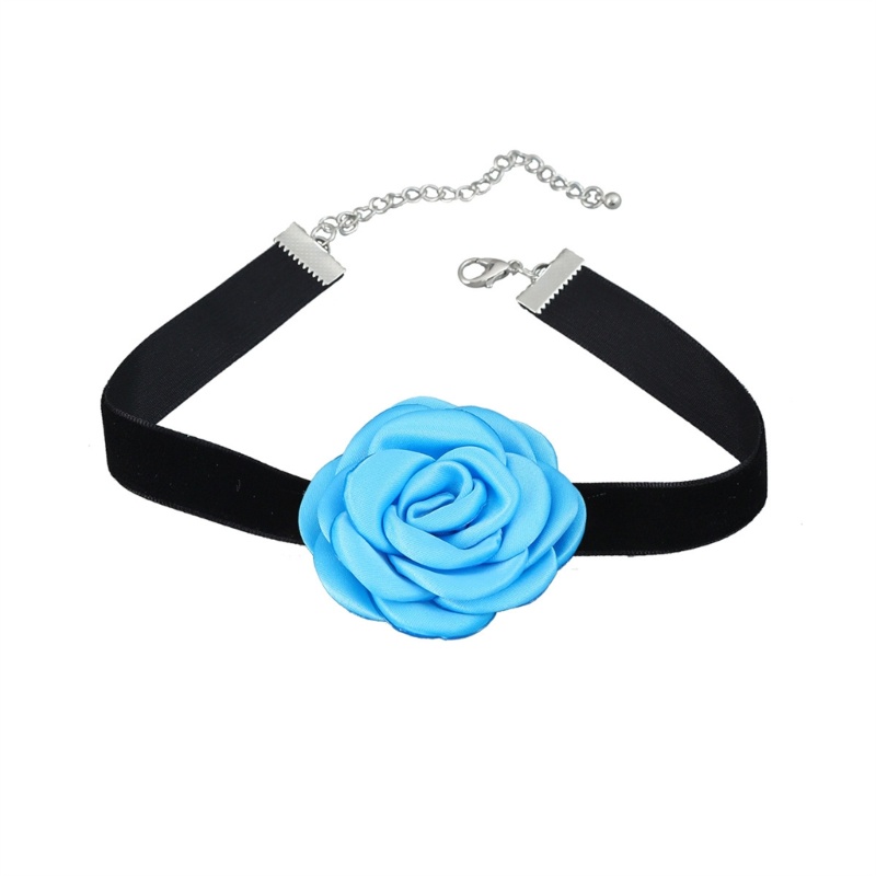 King Vòng Cổ Vải Dệt Thủ Công Họa Tiết Hoa Lớn Phong Cách Bohemian Cổ Điển Thanh Lịch