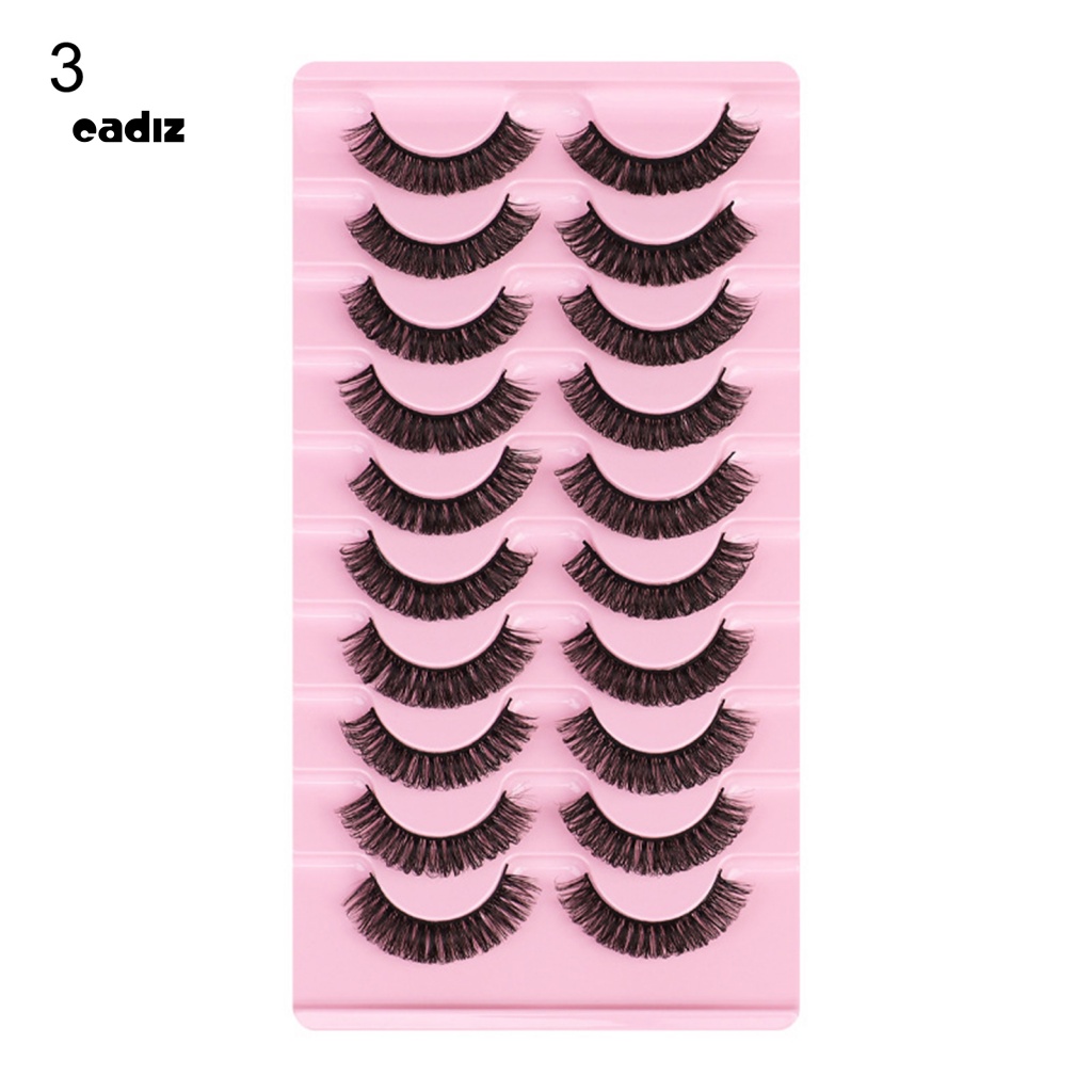 Set 10 Cặp Lông Mi Giả Hình Chữ D Tạo Hiệu Ứng 3D Handmade Dành Cho Nữ