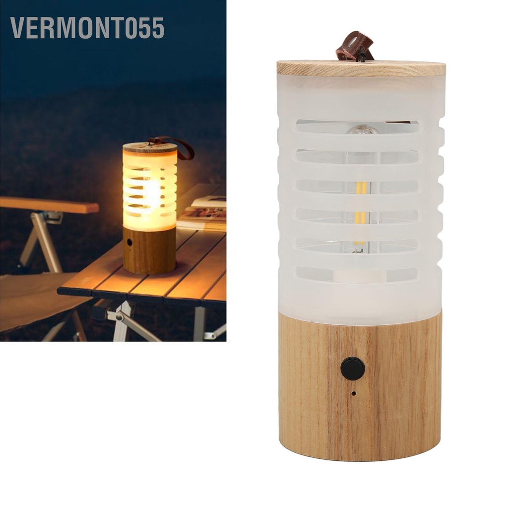 Vermont055 Đèn cắm trại hình trụ Độ sáng có thể điều chỉnh Sạc nhanh LED di động Lều