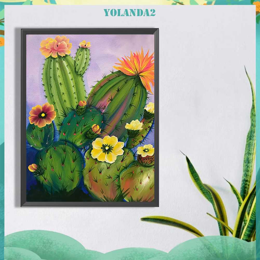 Tranh Đính Đá Kim Cương Toàn Bộ 5D DIY Hình Vẽ Hoa Trang Trí Nhà Cửa