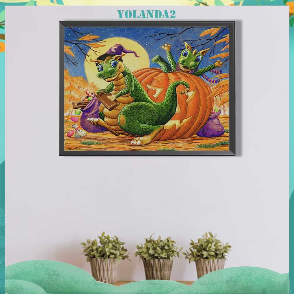 Tranh Đính Đá Kim Cương Toàn Bộ 5D DIY Hình Vẽ Khủng Long