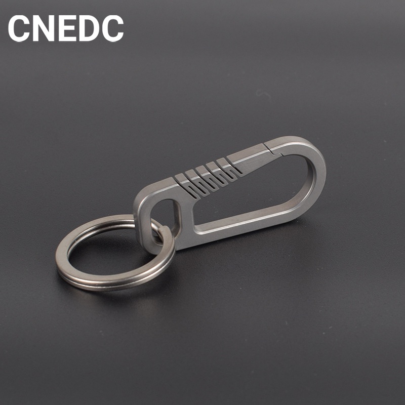 Móc Treo Chìa Khóa Mini Bằng Hợp Kim Titan Co Giãn Siêu Bền Tiện Dụng Cho Nam