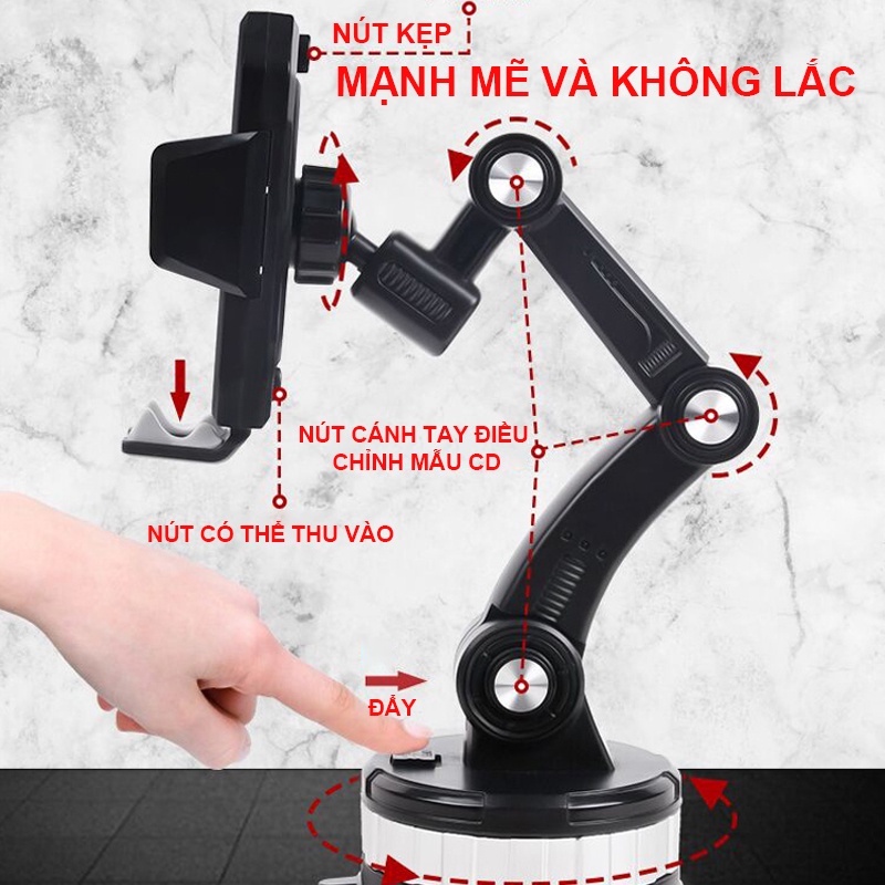 Giá Đỡ Điện Thoại Trên Ô Tô Gắn Taplo, Kẹp Điện Thoại Ô Tô Xoay 360 Độ Đa Năng - Sử dụng cho mọi loại điện thoại | BigBuy360 - bigbuy360.vn