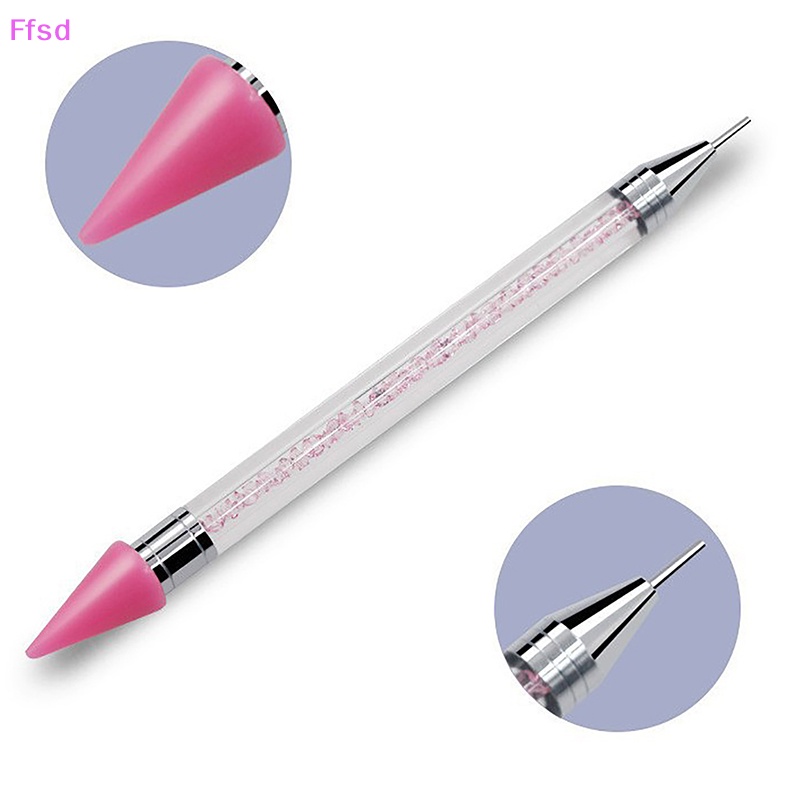 {Ffsd} Set 5 Đầu Bút Sáp Chấm Bi Đính Đá Quý Có Thể Thay Thế Được