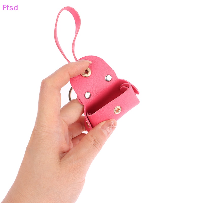 {Ffsd} Hộp Đựng Tai Nghe / Tiền Xu Mini Bằng Da Mềm Dễ Thương Có Móc Khóa * Bán Chạy