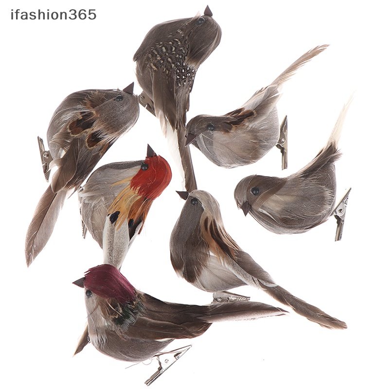 1 Chú Chim Giả Bằng Xốp Màu Xám Trang Trí Nhà Cửa / Tiệc Cưới ifashion365
