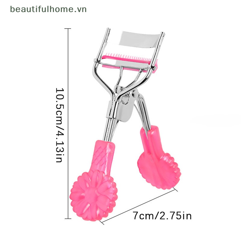 Dụng Cụ Bấm Cong Mi Kèm Lược Chải Lông Mi Nhiều Màu Sắc