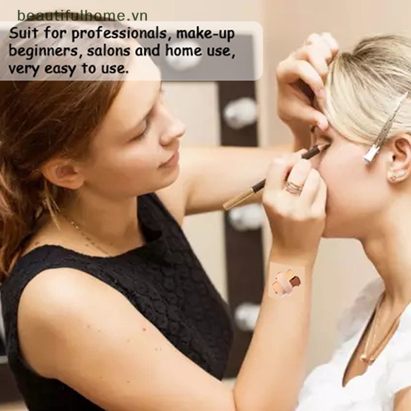 Bộ 10 Bảng Pha Màu Trang Điểm Bằng Giấy PU Dùng Một Lần