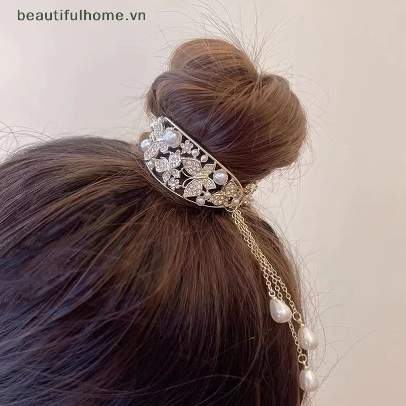 Kẹp Tóc Cố Định Tóc Đuôi Ngựa Bướm Cổ Điển Hợp Thời Trang Dành Cho Bạn Nữ [Đẹp]