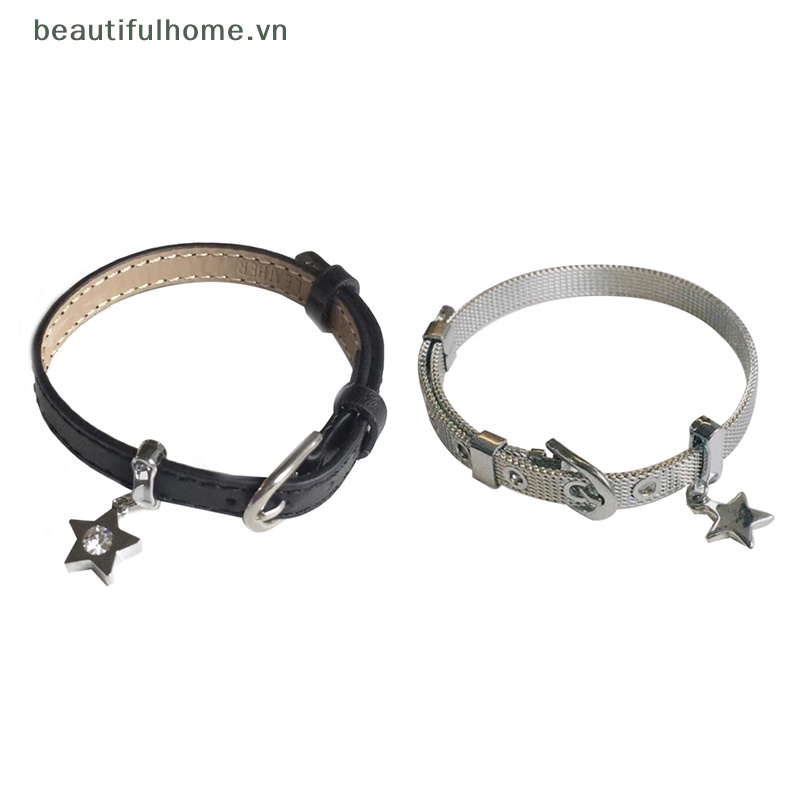 [beautifulhome] Vòng Đeo Tay Y2k Phong Cách Punk Dễ Thương Cổ Điển Có Thể Điều Chỉnh Khóa Cài [beauty]