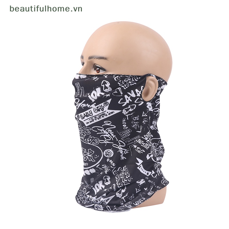 1 Khẩu Trang Punk Chống Tia UV Bảo Vệ Cổ Thời Trang Mùa Hè Cho Nam Và Nữ
