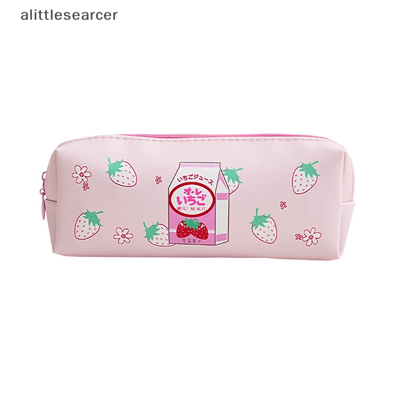 Bóp Viết In Hình Trái Dâu Dễ Thương Sức Chứa Lớn