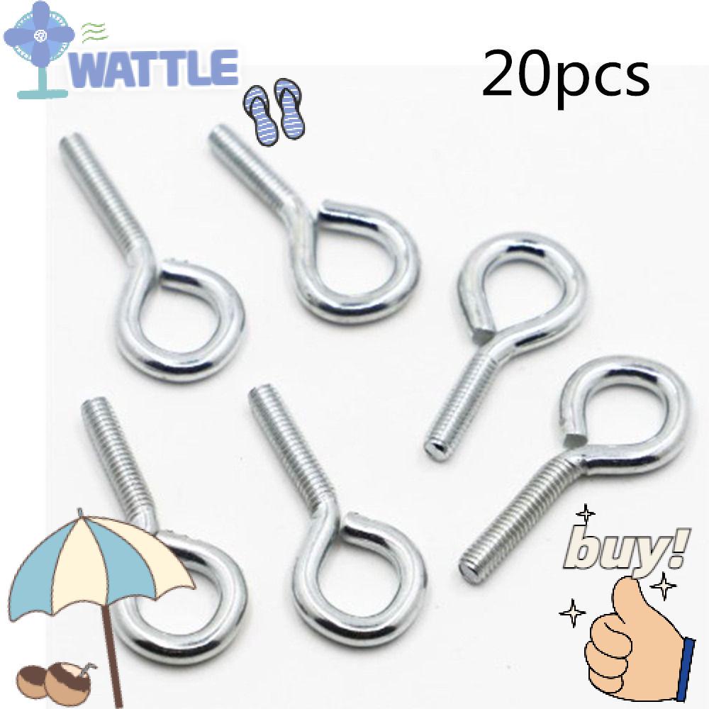 Bộ 20 Móc Mắt Cừu Ốc Vít Gắn Trần Nhà 30mm Cho Treo Đồ Gỗ