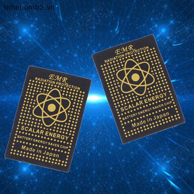 {Timebomb} Set 10 Miếng Dán chip Chống Bức Xạ EMR Cho Điện Thoại