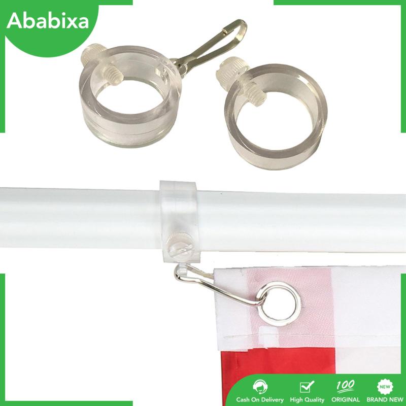 Set 2 Vòng Kẹp Cố Định Cột Cờ Bền Xoay 360 Độ Cho Cần Câu 1 "