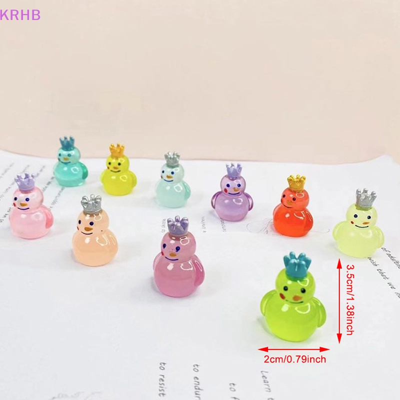 Mô Hình Vua Tuyết Dạ Quang Trong Suốt Nhiều Màu Trang Trí Tiểu Cảnh Mới