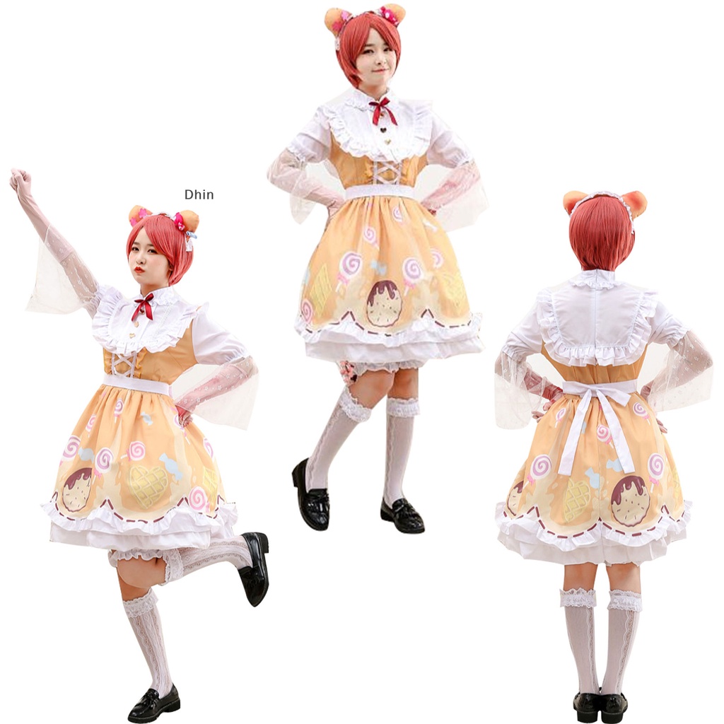 [Dhin] Quần Áo Hóa Trang Lolita Màu Kẹo Cá Tính Thứ Năm Cho Nữ Túi Đựng Đồ Dùng Cao Cấp Tiện Dụng