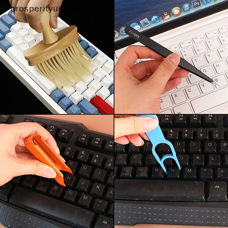 Set 4 Dụng Cụ Vệ Sinh Bàn Phím Cơ Chuyên Nghiệp Tiện Dụng