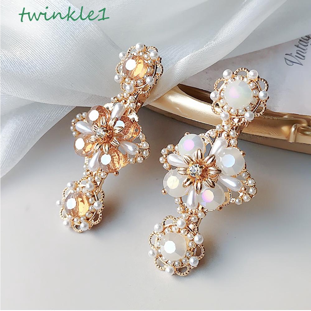 Kẹp Tóc Hợp Kim Đính Đá Lấp Lánh