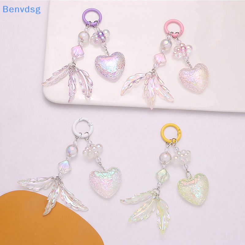 Benvdsg &gt; Móc Chìa Khóa Trang Trí Túi Xách Hình Trái Tim Lá Nhiều Màu Phong Cách Hàn Quốc Cho Nữ