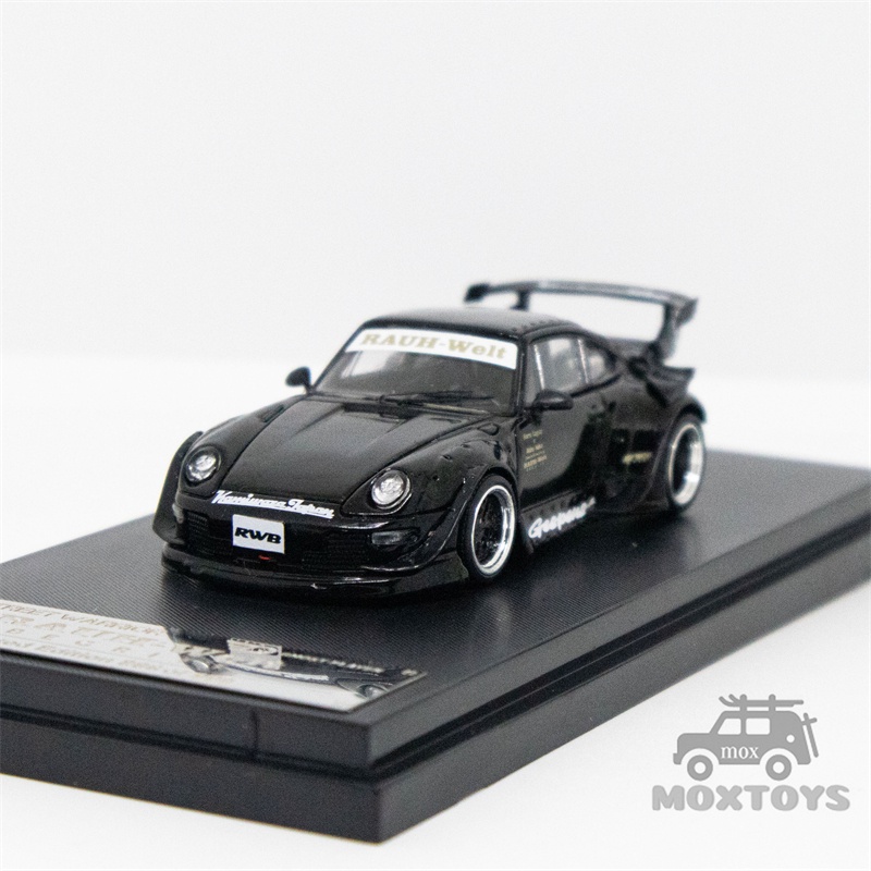 Mô Hình Xe Ô Tô RWB 993 Màu Đen / Trắng Tỉ Lệ 1: 64 Cao Cấp