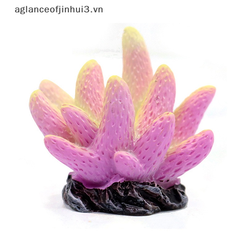 ~ Afhvn ~ San Hô Nhân Tạo Bằng Nhựa Resin Trang Trí Hồ Cá / Tiểu Cảnh Để Bàn Thủ Công