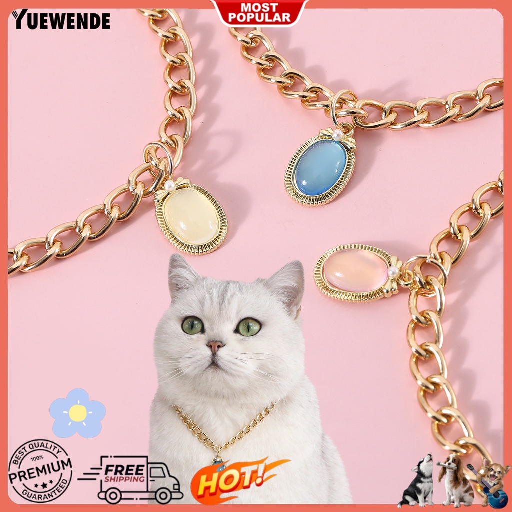 Vòng Cổ Đính Đá Quý Giả Thanh Lịch Bắt Mắt Dành Cho Thú Cưng YQ.E