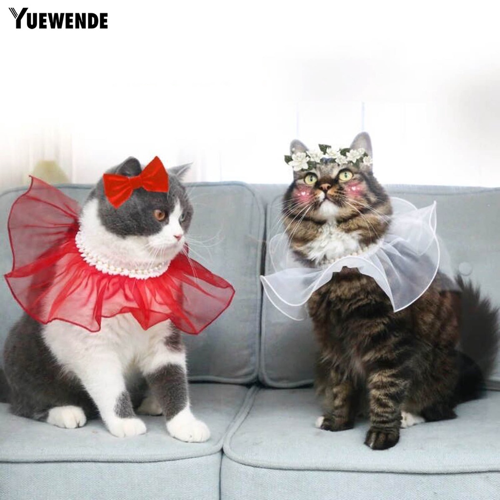 Vòng Cổ Đính Ngọc Trai Giả Thân Thiện Với Da Cho Thú Cưng