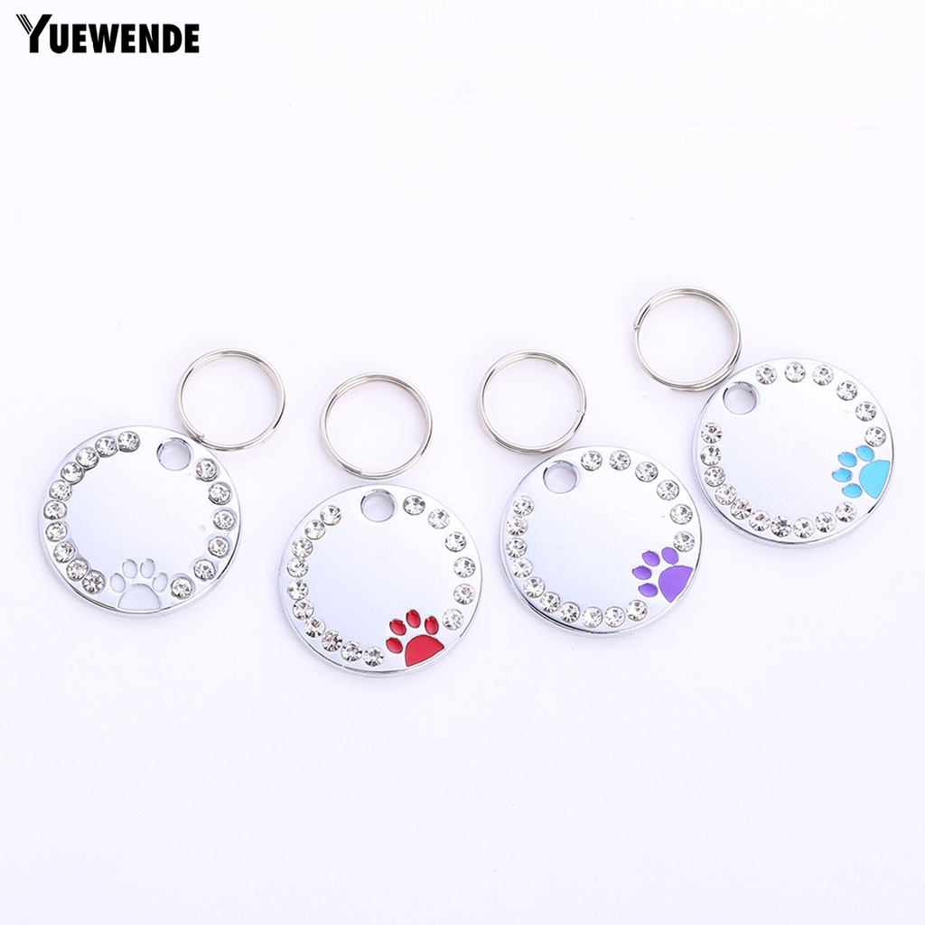 Thẻ ID Mini Bằng Kim Loại Chống Gỉ Trang Trí Cho Thú Cưng