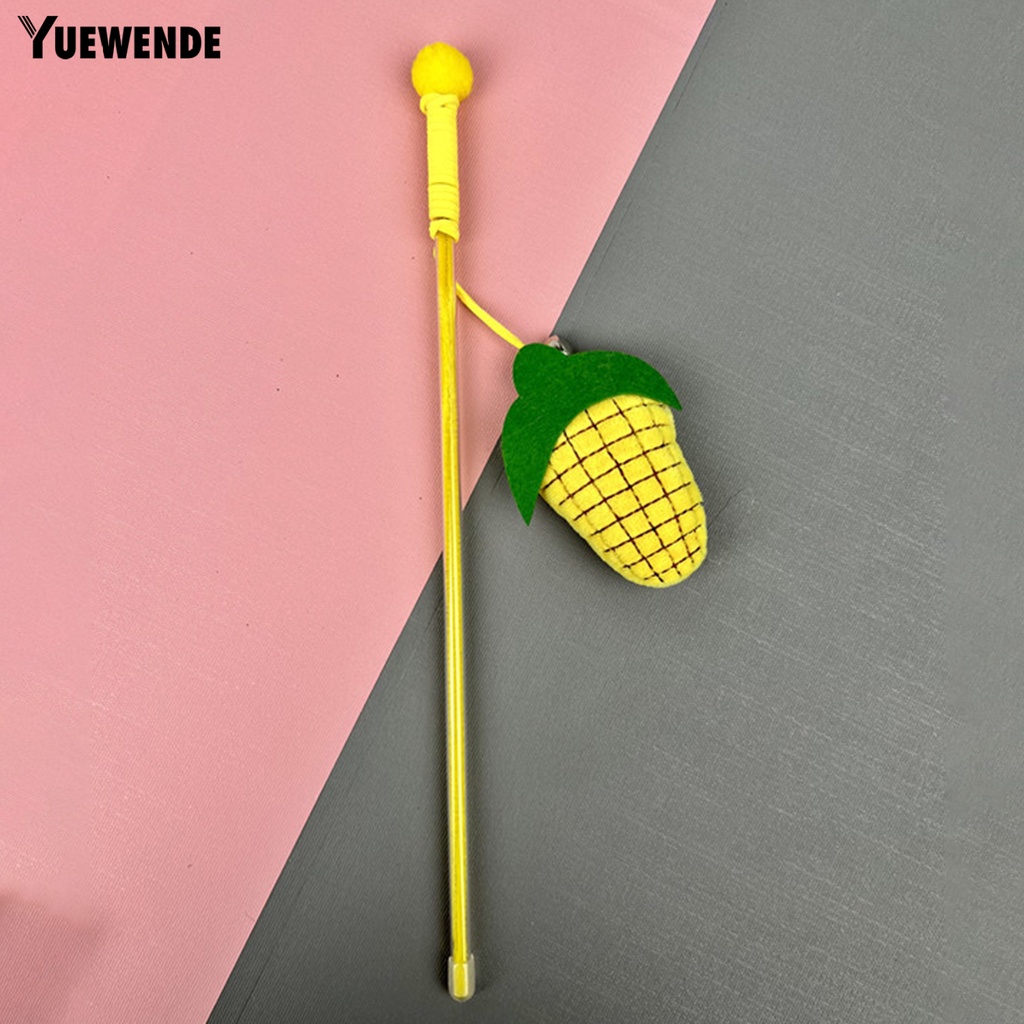 Gậy Đồ Chơi Tương Tác Bằng Nhựa Mềm Đính Trái Cây Giải Tỏa Căng Thẳng Dành Cho Mèo YQ.E