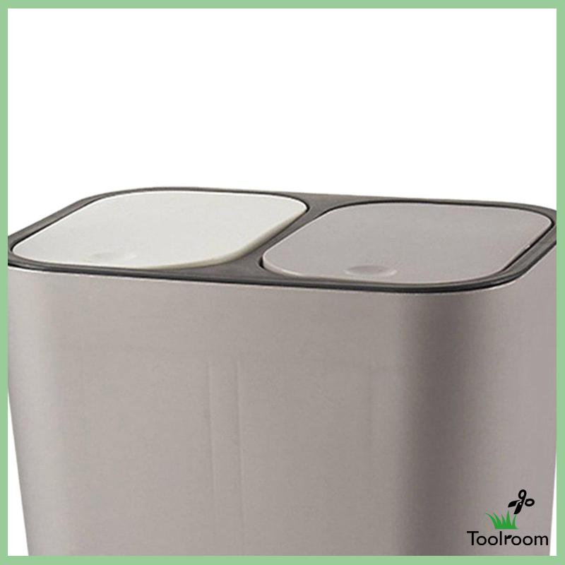 Thùng Rác Tái Sử Dụng Được 15 Lít Và Khô Màu Trắng Cho Nhà Bếp