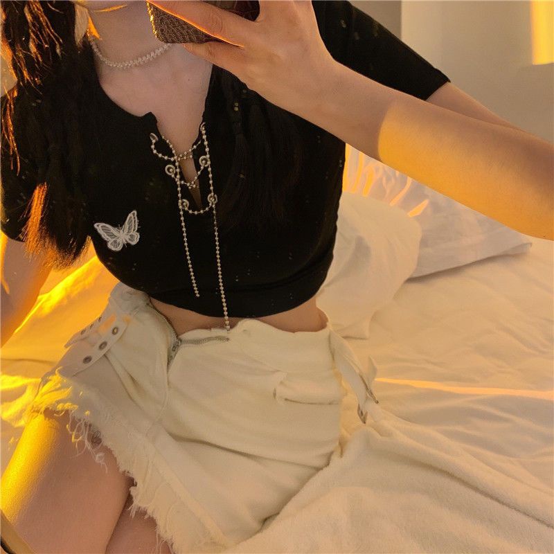 Áo Thun Tay Ngắn Thiết Kế Mỏng Kiểu Dáng Mới Năng Động Thời Trang Dành Cho Nữ