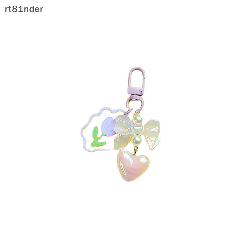 Rt Móc Khóa Hình Tai Nghe Trong Suốt Hình Hoa Tulip Thời Thượng Cho Nữ