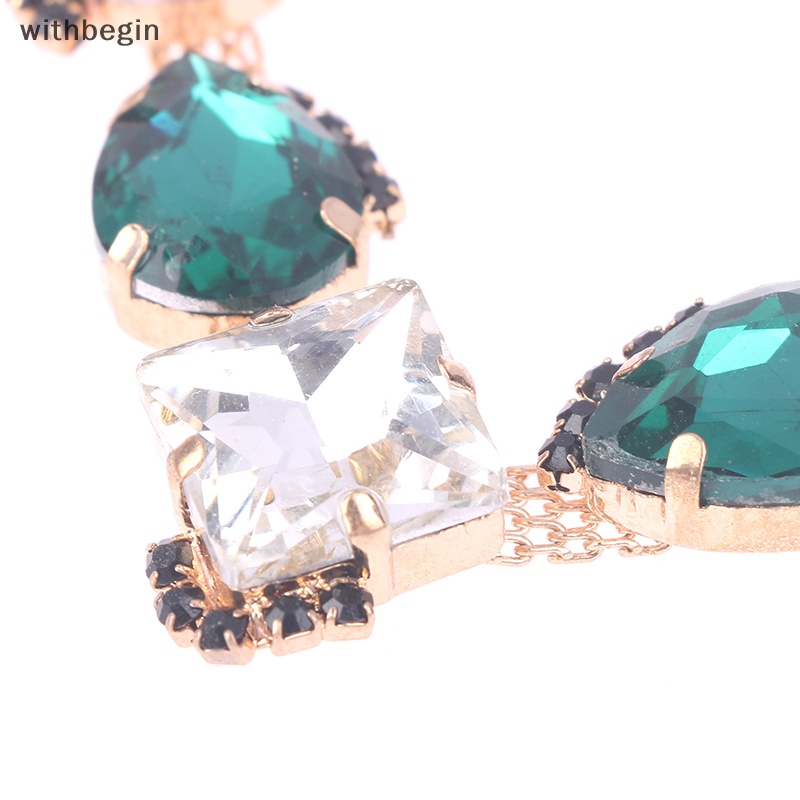 1 Khóa Dây Xích Đính Đá Thủ Công Trang Trí Giày Sandal / Bikini DIY