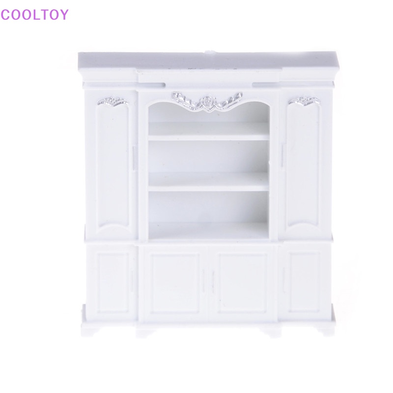 Mô Hình Kệ Sách Màu Bạc Dùng Trang Trí Nhà Búp Bê