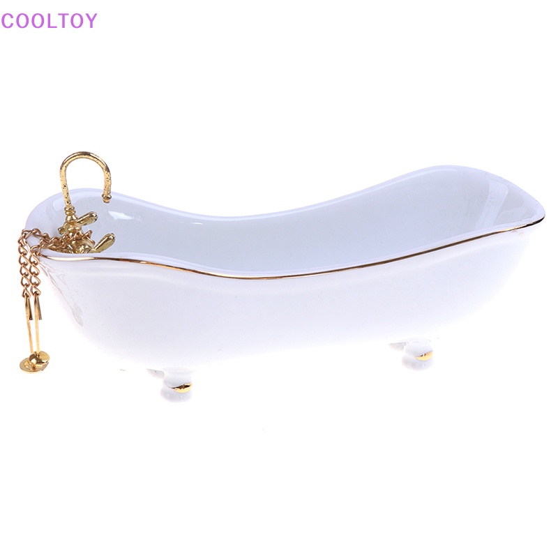 Bộ 5 Mô Hình Bồn Cầu Bằng Sứ Tỉ Lệ 1: 12 Dùng Trang Trí Nhà Búp Bê