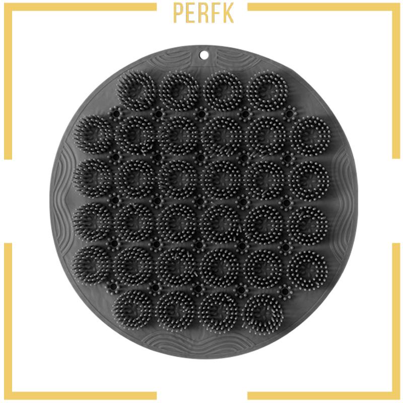 Bàn Chải Chà Lưng Có Giác Hút Đường Kính 30cm Bằng Silicon Tiện Dụng