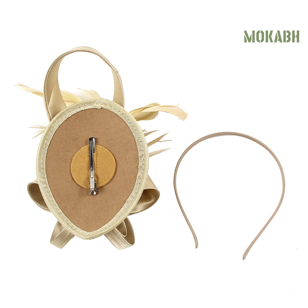 Kẹp Tóc Lông Vũ Bằng Lụa Nhiều Màu Sắc Phong Cách Retro Dành Cho Cô Dâu