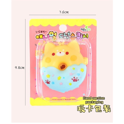 Móc khoá squishy Donut mềm nhiều hình dễ thương