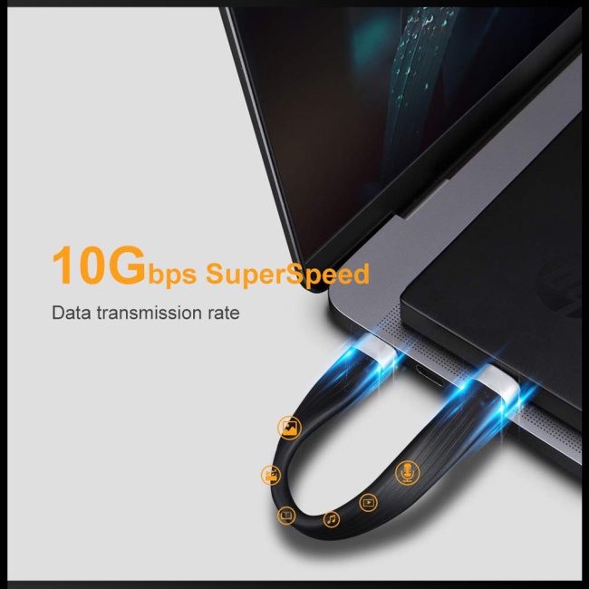 Cáp Sạc / Video Zevaret 13cm 4k Usb-c 3.1 Gen 2 Cho Macbook Pro