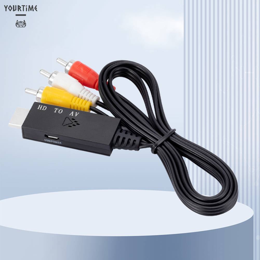 Cáp Chuyển Đổi HDMI Sang RCA AV Dài 1m Cho Hệ Thống Nhà Ở