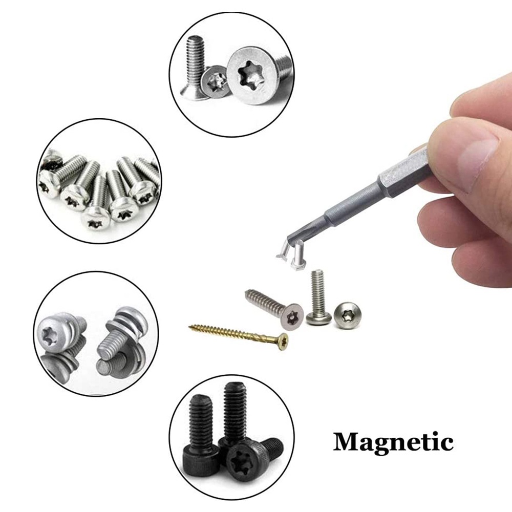 RIRIHI Set 12 Đầu Tua Vít Lục Giác 1 / 4 inch Và Đầu Vít Nam Châm Bằng Thép S2 50mm / 75mm / 100mm