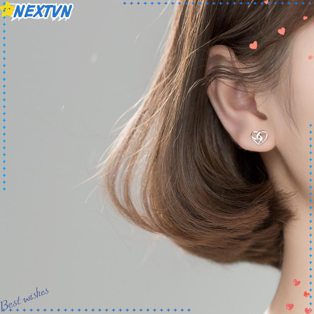 Set 6 Đôi Bông Tai Hình Trái Tim Cổ Điển Cho Nữ