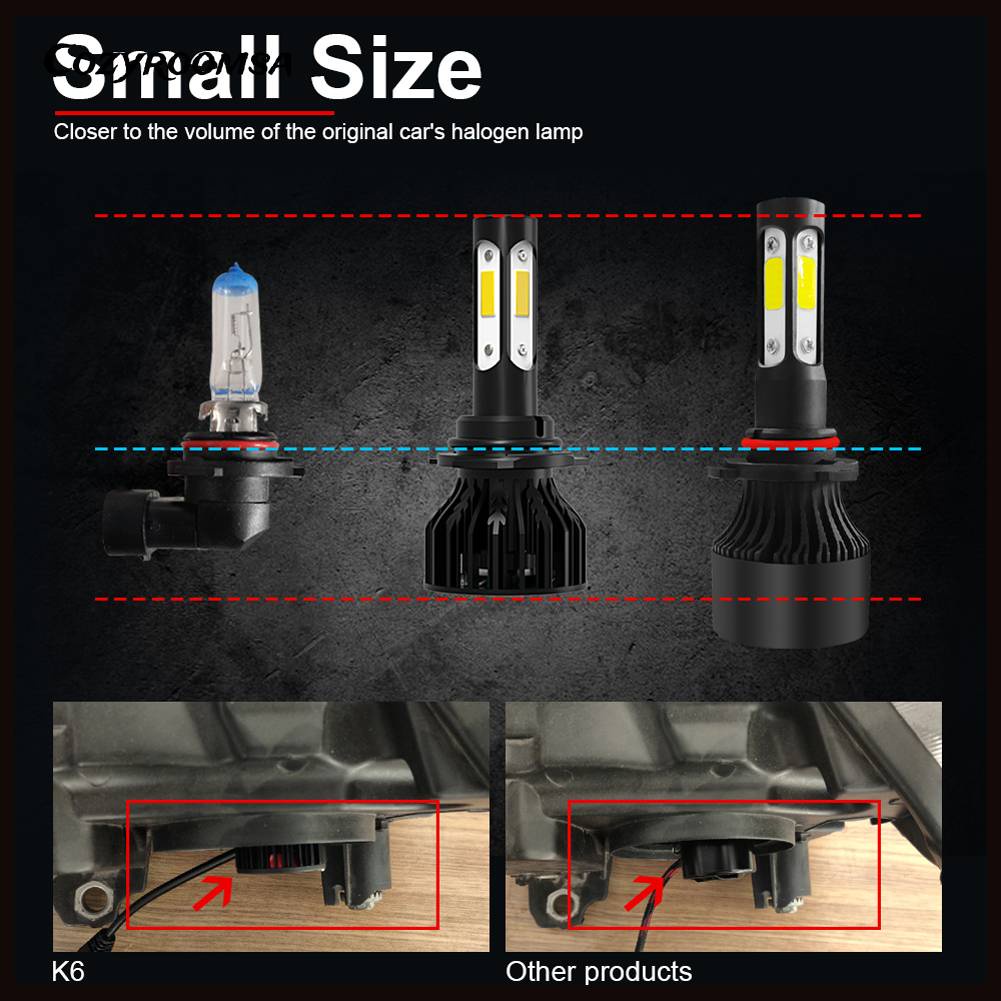 Bóng Đèn Phá Sương Mù K9 40W 6500K 6000LM H7 H8 H11 H4 Cho Xe Hơi