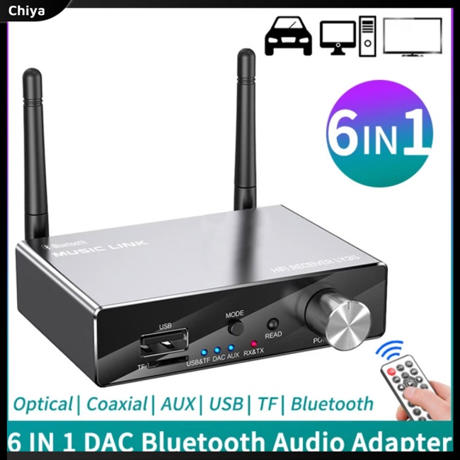 Bộ Thiết Bị Truyền Nhận Tín Hiệu Âm Thanh Bluetooth 5.3 DAC 6 Trong 1 Chuyên Dụng