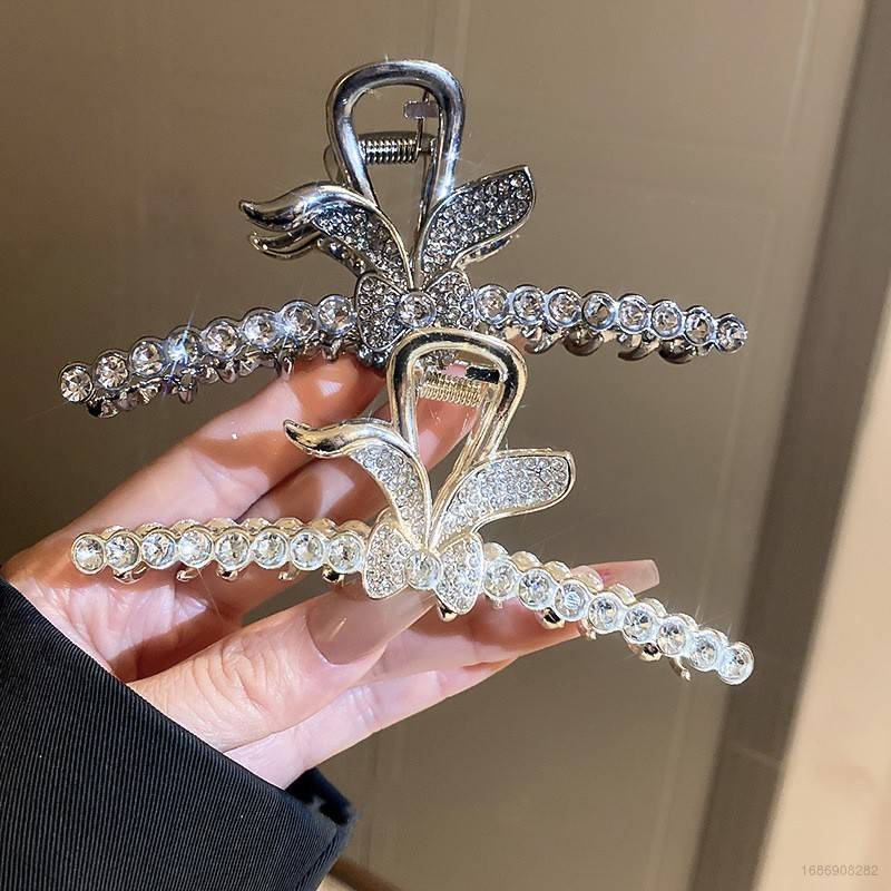 Kẹp Tóc Càng Cua Đính Đá zircon Cỡ Lớn Sang Trọng Cho Nữ