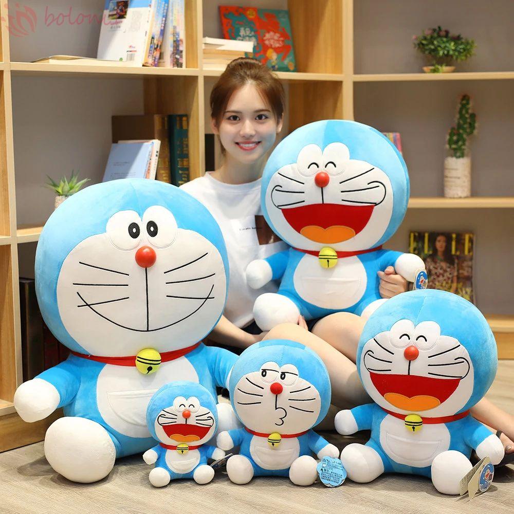 Thú Nhồi Bông Hình Mèo Máy Doraemon 25 / 35 / 50cm Mềm Mại Đáng Yêu