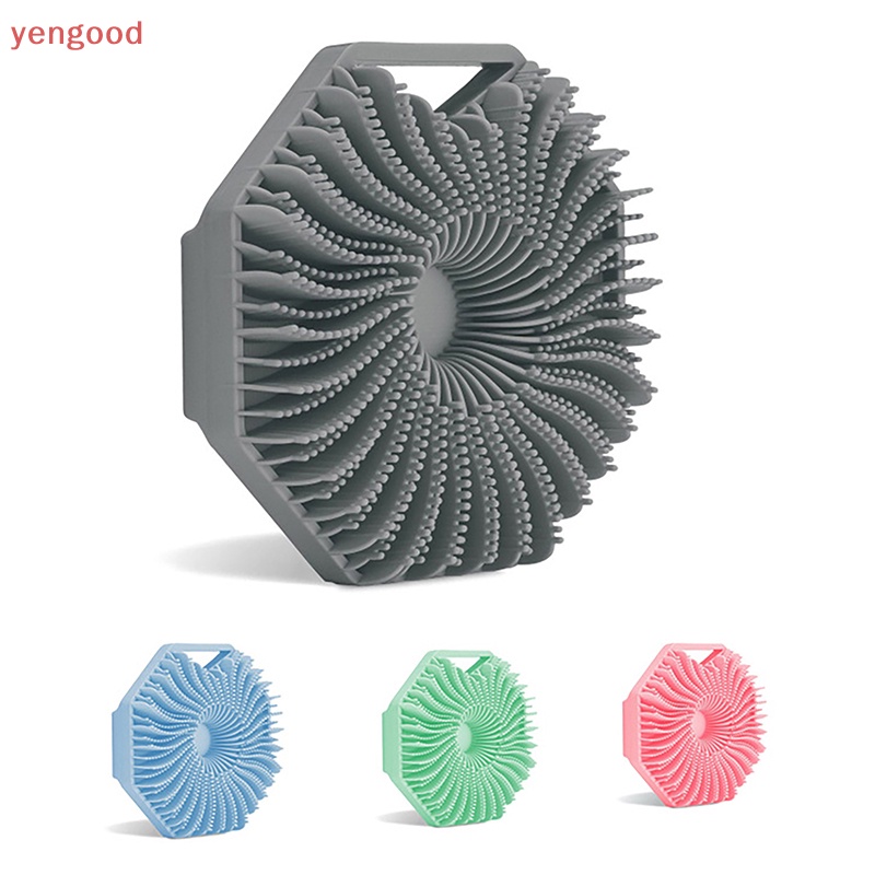Bàn Chải Silicone Hình Đa Giác Dùng Chà Lưng Khi Tắm