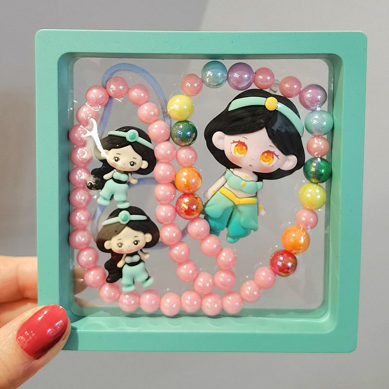 Bộ Vòng cổ + Vòng Tay + Kẹp Tóc Hình Công Chúa Elsa / Kì Lân Hoạt Hình Cho Bé Gái