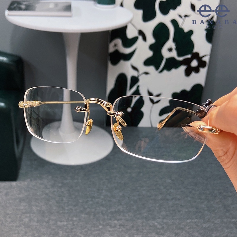 [-0°~-600°Mắt Kính Không Gọng Chống Ánh Sáng Xanh Dành Cho Nam Và Nữ